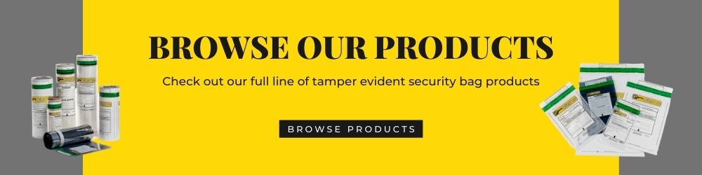 Browse our tamper evident security bag products
